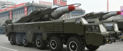 Missil gjort klar til utskyting