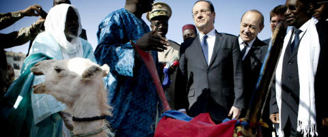 Kamelen til den franske presidenten 
spist opp i Mali