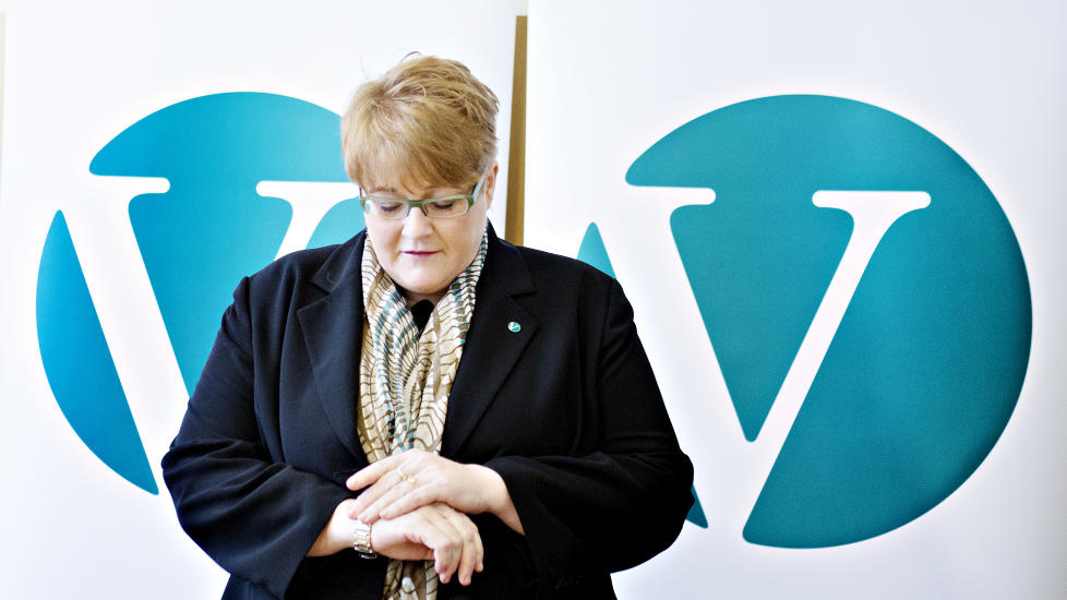  SPAGATEN:  P� helgas landsm�te blir det igjen debatt om Venstres veivalg. Men partiet har g�tt til h�yre under Trine Skei Grande og �pner for en m�rkebl� regjering. 
Foto: Nina Hansen / Dagbladet