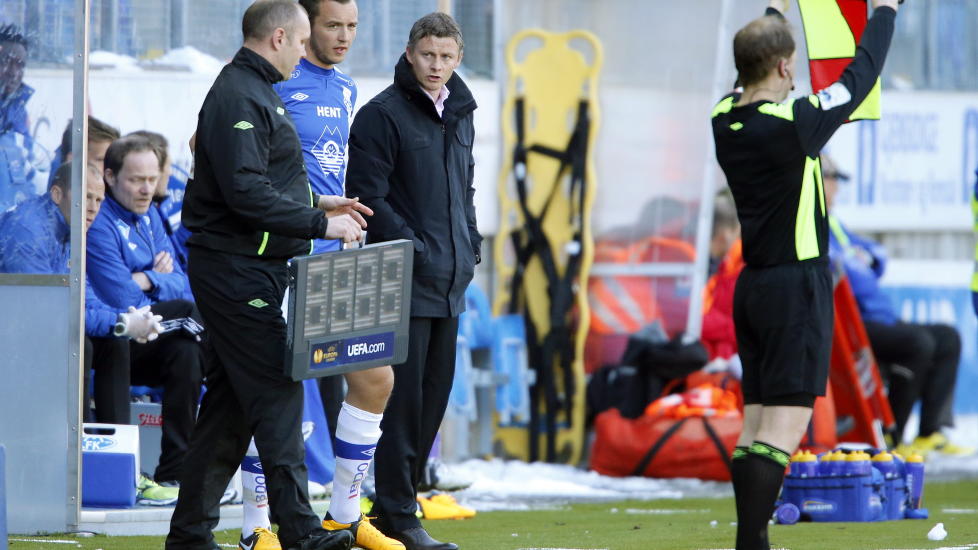  NY MANN:  Even Hovland er p� vei mot gammel form, og blir viktig for Ole Gunnar Solskj�r og Moldes t�ffe vei ut av uf�ret. FOTO: Svein Ove Ekornesv�g, NTB/Scanpix.