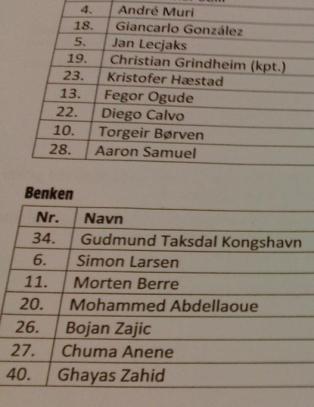 Sjekk hvem som er tilbake for Vålerenga