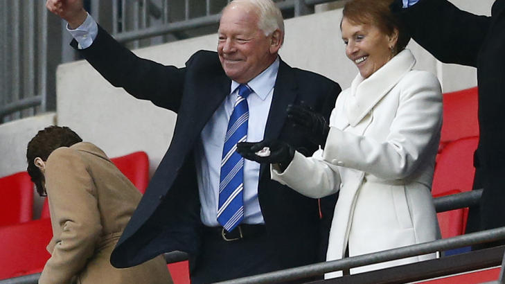  SKREMT:  Wigans klubbformann, Dave Whelan, ble skremt over g�rsdagens hooligans-pust, som minnet han om 80-tallet.  Foto: REUTERS / Darren Staples / NTB Scanpix