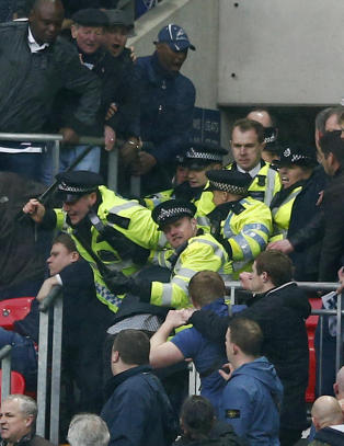 Newcastle-fansen havnet i krangel med politiet