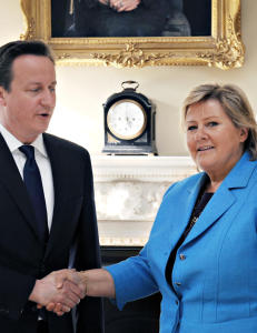 Solberg m�tte Cameron i Downing Street 10