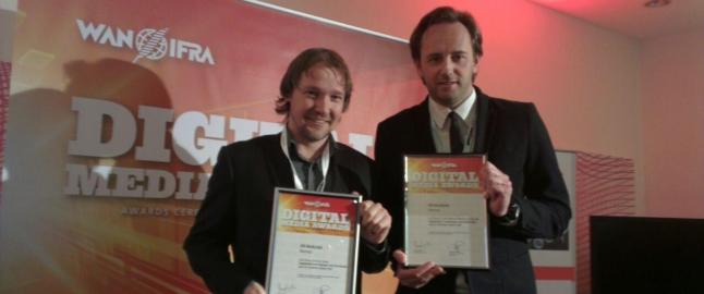 To priser til Dagbladet under European Digital Media Awards