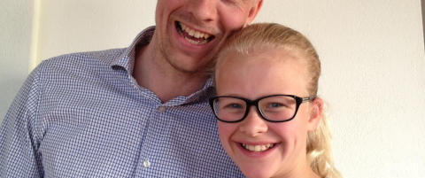 Linn (12) ble overrasket med Bieber-billett p� bursdagen