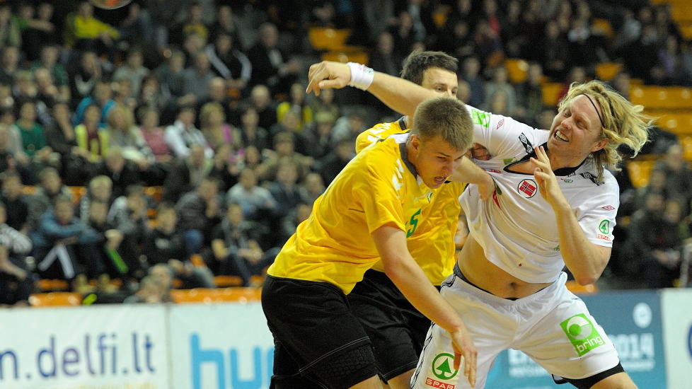 NIM�LSSCORER: Erlend Mamelund scoret  ni m�l for Haslum i kveld. Her fra en landskamp i fjor h�st.
Foto: Donatas Lazauskas / NTB scanpix