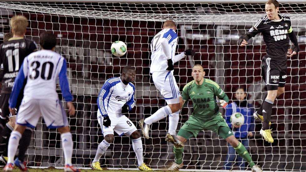 VANT: FC K�benhavn tok et steg n�rmere seriegull da de slo Nordsj�lland 3-2 i kveld. Foto: AP/Polfoto/Tariq Mikkel Khan