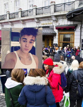 Hysteriske ungjenter f�r Bieber-fansen til � rase