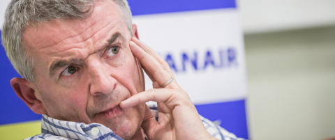 Ryanair-sjef synes han fortjener ros, ikke ris