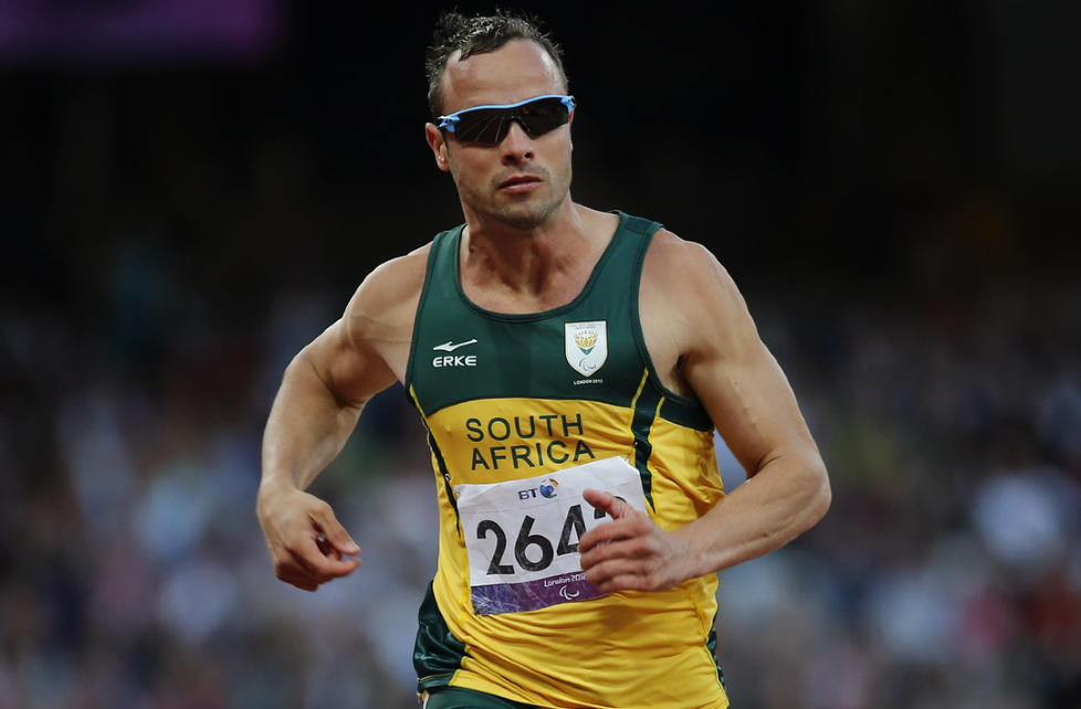 IKKE VELKOMMEN: Oscar Pistorius er ikke velkommen til � delta p� Anniversary Games i London, som markerer ett�rsdagen for OL. Foto: AP Photo/Emilio Morenatti / NTB Scanpix