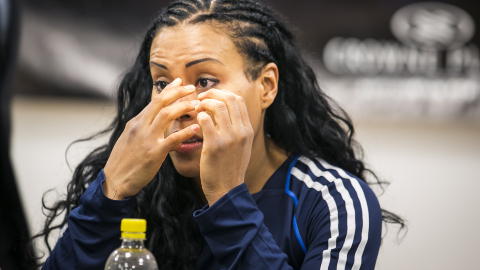 FEIGT: - En kamp mot Holly ville ha v�rt det st�rste som hadde skjedd  i kvinneboksing, den ene kampen hver eneste fan �nsker � se, sier Cecilia Br�khus om at Holly Holm legger opp f�r de to har m�ttes i ringen.
Foto: Heiko Junge / NTB scanpix