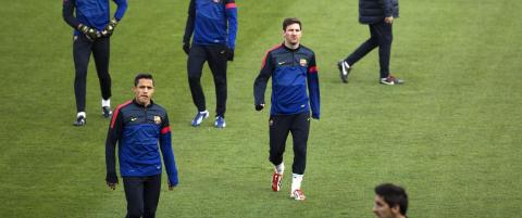 - Den viktigste historien fra torsdagens trening var Leo Messi