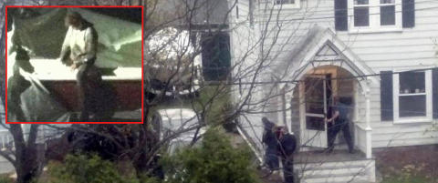 Skulle trekke litt frisk luft - s� oppdaget han blod p� b�ten i hagen