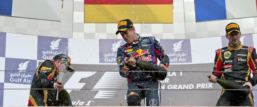 Vettel vant i Bahrain og �kte VM-ledelsen