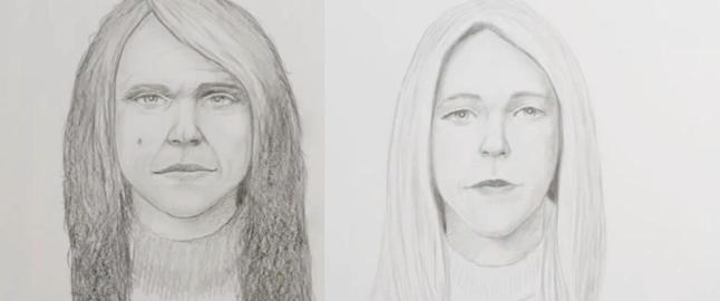 Disse bildene viser samme kvinne