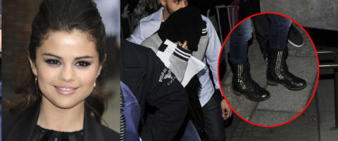 Pr�vde � skjule seg - kan ha blitt avsl�rt av h�ret og st�vlene