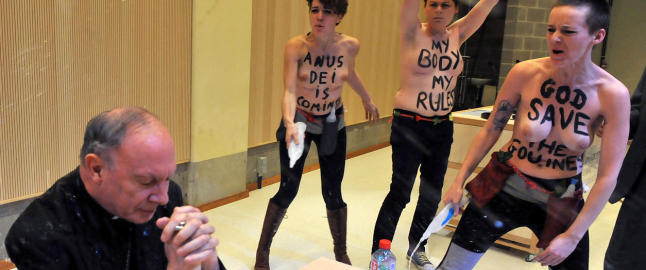 Her angriper homoaktivistene biskopens blasfemiforedrag