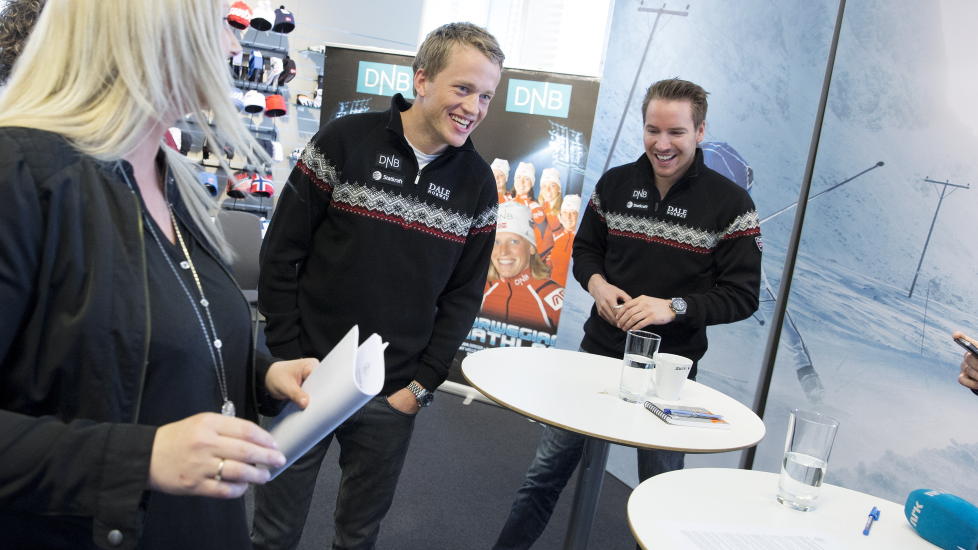 FOKUS P� OL: Tarjei B� og Emil Hegle Svendsen har allerede rettet blikket mot OL i Sotsji. 8. februar 2014 starter gutta OL med sprint. Foto: H�kon Mosvold Larsen / NTB Scanpix