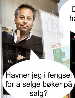 - Kommer jeg til � havne i fengsel for � selge rabatterte barneb�ker?