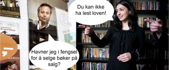 - Kommer jeg til � havne i fengsel for � selge rabatterte barneb�ker?