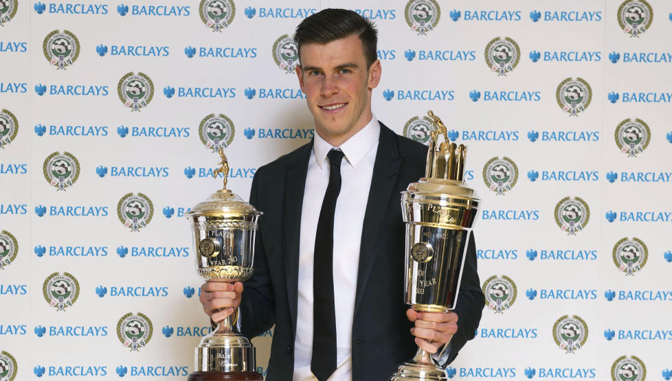  EUROPAS BESTE:  S�ndag ble Tottenhams gareth Bale k�ret til �rets unge spiller og �rets spiller i Premier League. Sporsdirekt�r i Real Madrid, Zinedine Zidane, mener derimot Bale fortjener tittelen som Europas beste spiller. Foto: AP Photo / PA / NTB Scanpix