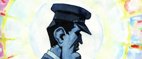 Genialt n�rbilde av et geni