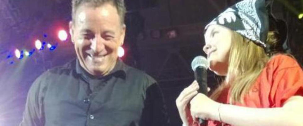 Maria (10) fikk synge med Bruce Springsteen