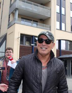 Her er Bruce Springsteen utenfor sitt faste treningssenter i Oslo