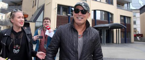 Her er Bruce Springsteen utenfor sitt faste treningssenter i Oslo