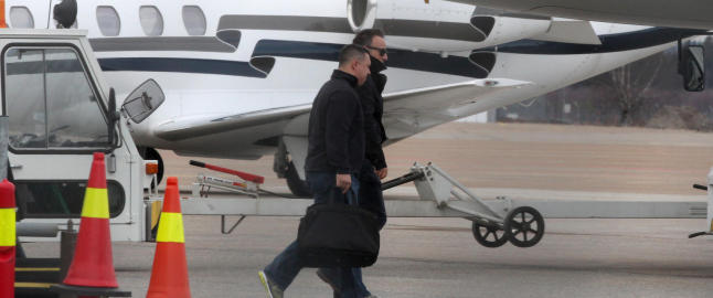 Her forlater Bruce Springsteen landet