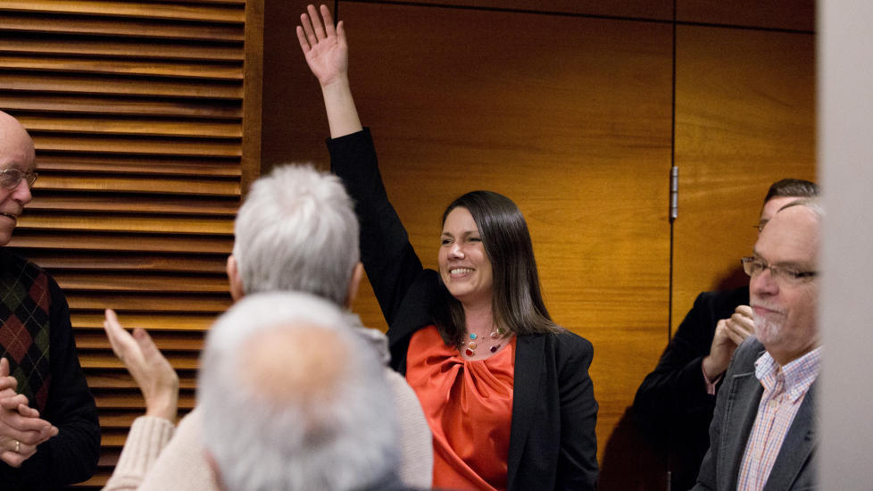 I MINDRETALL: �H�yrefeministene m� ha smilt godt da Dagsavisen satte Oslo H�yres Heidi Nordby Lunde p� sin forside med erkl�ringen om at �hvis du vil leve som p� 50-tallet, f�r du be mannen din om ukepenger�, skriver kronikkforfatter Hallvard Notaker. Han har skrevet boka �H�yres historie 1975-2005: Oppr�r og moderasjon�. Foto: H�kon Mosvold Larsen / NTB Scanpix