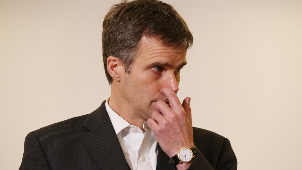 BETENKT: Statoil-sjef Helge Lund m� konstatere at l�nnsomheten falt kraftig i 1. kvartal 2013. Foto: H�kon Mosvold Larsen / NTB scanpix