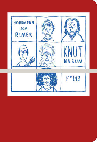 KJENDISER SOM RIMER:  Knut N�rum har brukt 28 sider p� � rime om hele Kjendis-Norge. Cover: Flamme forlag