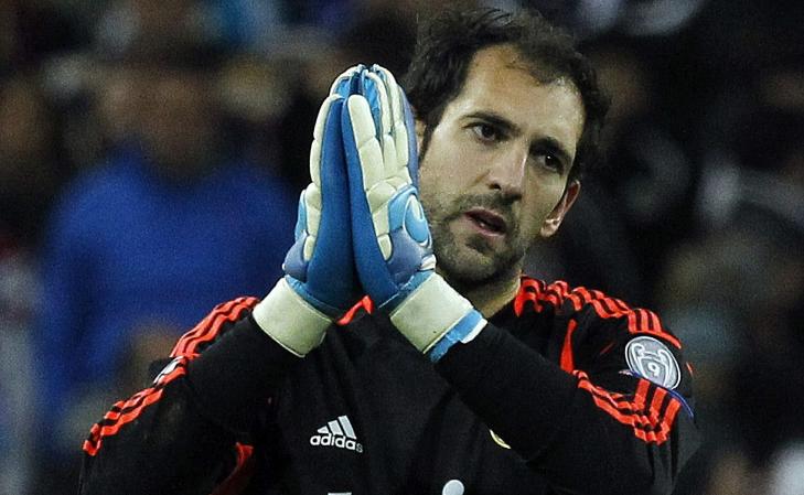 NY F�RSTEKEEPER: Diego Lopez har gjort en stor figur i Real Madrid-buret de siste kampene. Foto: EPA/Kiko Huesca/NTB scanpix