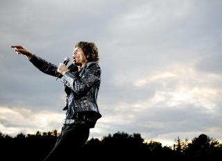 Oslo 20070808. Konsert med The Rolling Stones p� Valle Hovin. Mick Jagger.
Foto:  Torbj�rn Gr�nning / Dagbladet