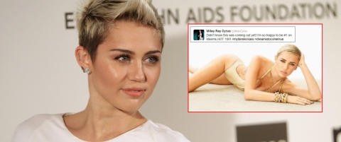 Her hevder Miley at hun er 
�verdens mest sexy kvinne�