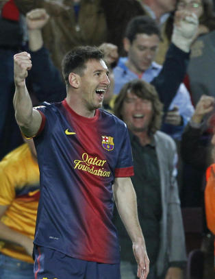 Se Messi bruke et kvarter p� � ordne seieren