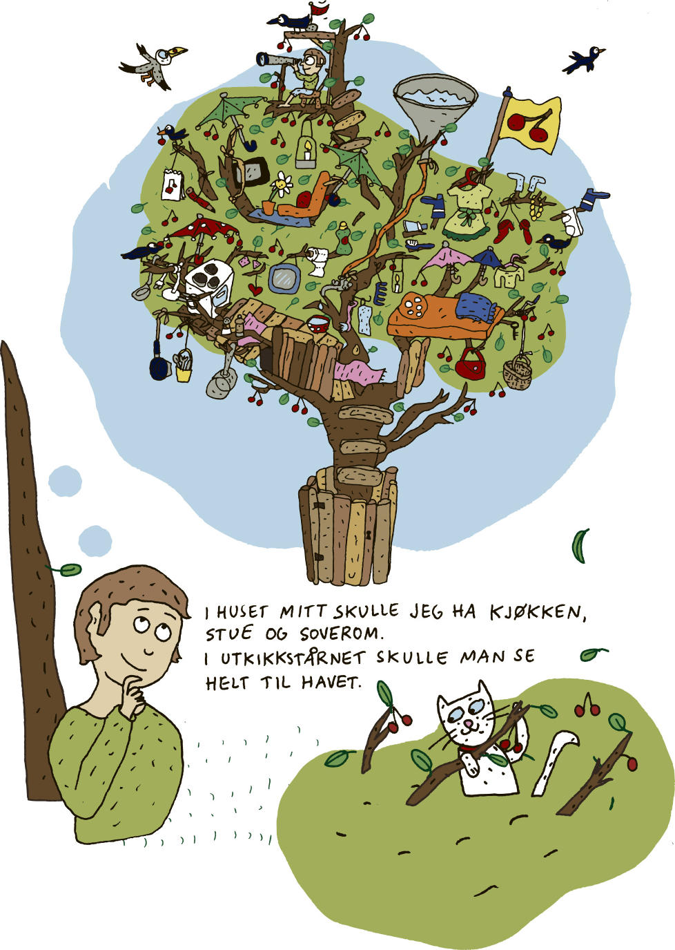 MOTSTR�MS: Anna Fiske f�r skryt av v�r anmelder for � v�ge � ikke v�re mainstream. Men �Hele dagen lang� blir litt slapp i fisken. Illustrasjon: Anna Fiske