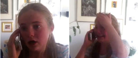 Slik reagerte Oline (13) da hun fikk vite at hun får møte One Direction