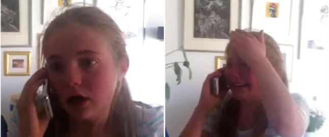 Slik reagerte Oline (13) da hun fikk vite at hun får møte One Direction
