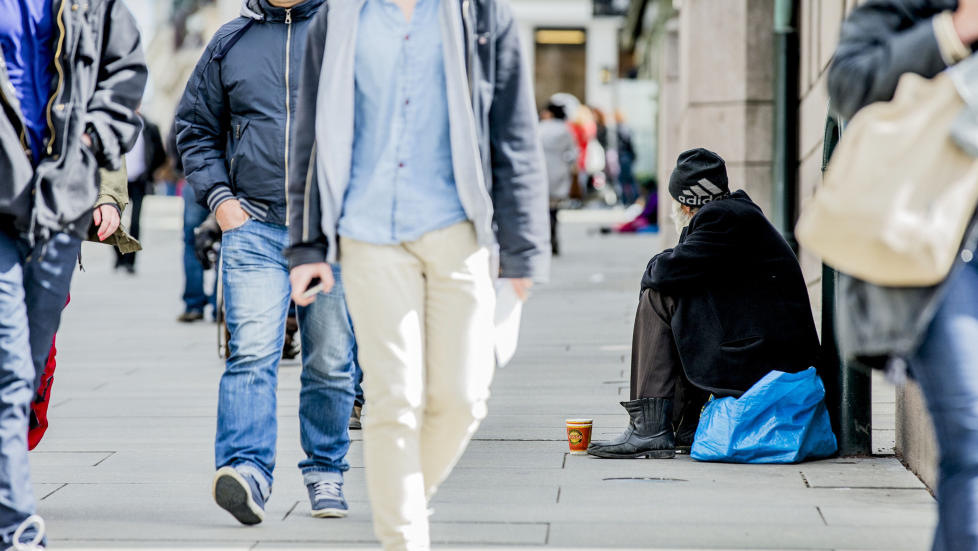 BOSTEDSL�SE: �Ingen av byens vanskeligstilte skal trenge � sove ute�, skriver artikkelforfatterne. Foto: Stian Lysberg Solum / NTB Scanpix
