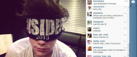 Harry Styles: �I just graduated in Norway�