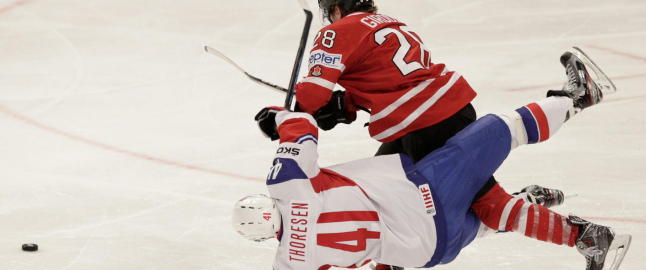 Norge gikk p� en stjernesmell mot Canada
