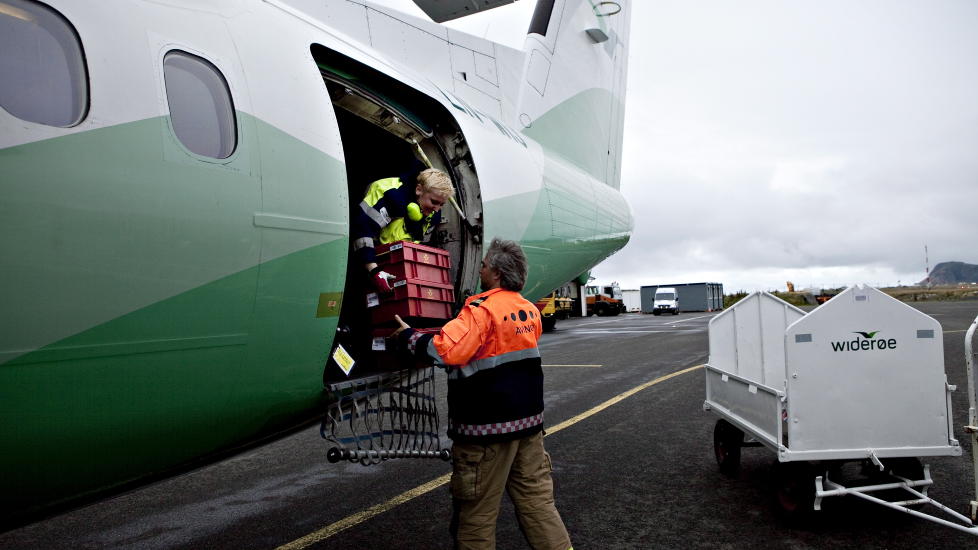 VEKST:: Wider�e hadde sterk vekst i trafikken i april, men i dag st�r alt stille. FOTO: ELIN HANSSON