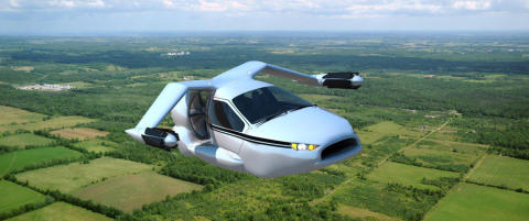 N� kommer den flyvende bilen