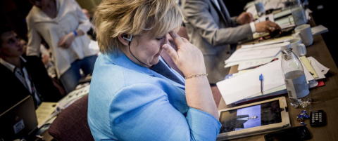 Spår at statsminister Erna Solberg blir økonomisk festbrems