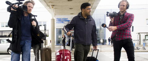 Anand nektet � snakke med pressen