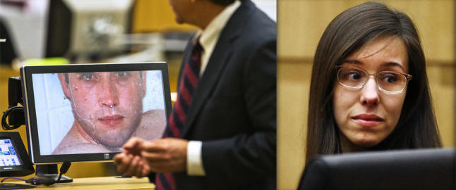 Jodi (32) tok bilder av ekskj�resten i dusjen f�r hun skj�t, knivstakk og drepte ham