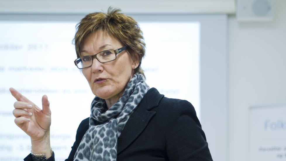 TRADER: Folketrygdfondets administrerende direkt�r Olaug Svarva er en av de st�rste traderne p� Oslo B�rs. Foto: Berit Roald / Scanpix